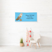 Cartoon von Eulenvögeln Banner (Insitu)
