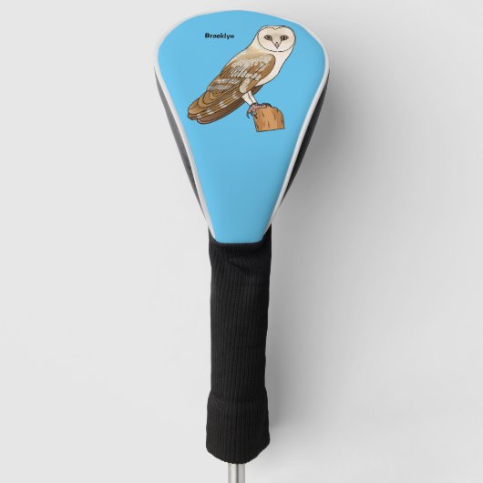 Cartoon von Eulenvögeln Golf Headcover (Vorderseite)