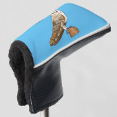 Cartoon von Eulenvögeln Golf Headcover (3/4 Vorderseite)