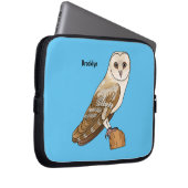 Cartoon von Eulenvögeln Laptopschutzhülle (Vorne Rechts)