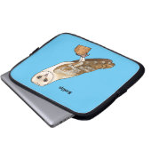 Cartoon von Eulenvögeln Laptopschutzhülle (Vorne Knopf)