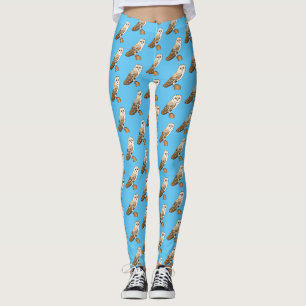 Cartoon von Eulenvögeln Leggings