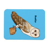 Cartoon von Eulenvögeln  Magnet (Horizontal)