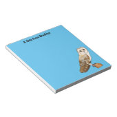 Cartoon von Eulenvögeln Notizblock (angewinkelt)