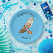 Cartoon von Eulenvögeln Pappteller (Party)