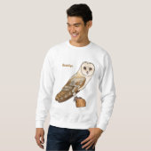 Cartoon von Eulenvögeln Sweatshirt (Vorne ganz)