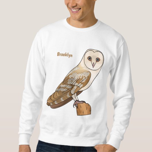 Cartoon von Eulenvögeln Sweatshirt (Vorderseite)