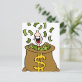 Cartoon von Finanzunfällen Postkarte (Stehend Vorderseite)