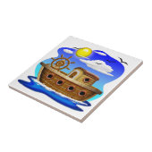 Cartoon von Fischereifahrzeugen Fliese (Seite)