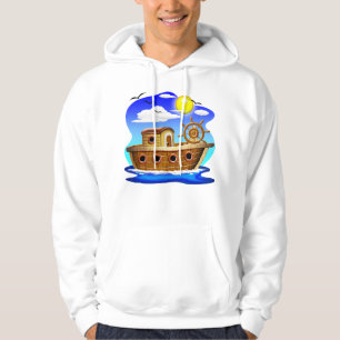 Cartoon von Fischereifahrzeugen Hoodie