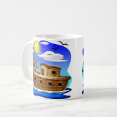 Cartoon von Fischereifahrzeugen Kaffeetasse (Vorderseite Links)