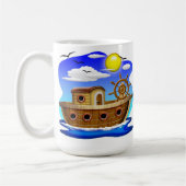 Cartoon von Fischereifahrzeugen Kaffeetasse (Links)