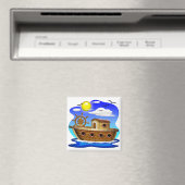 Cartoon von Fischereifahrzeugen Magnet (In Situ (Geschirrspüler))