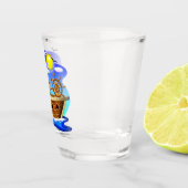 Cartoon von Fischereifahrzeugen Schnapsglas (Rechts)