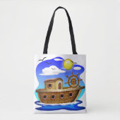 Cartoon von Fischereifahrzeugen Tasche (Vorderseite)