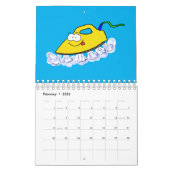 Cartoon von Geräten, Werkzeugen und Instrumenten Kalender (Feb 2026)