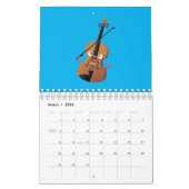 Cartoon von Geräten, Werkzeugen und Instrumenten Kalender (Mär 2026)