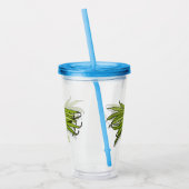 Cartoon von grünen Bohnen Acryltrinkbecher (Links)