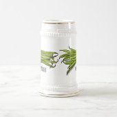 Cartoon von grünen Bohnen Bierglas (Mittel)