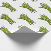 Cartoon von grünen Bohnen Geschenkpapier (Ecke)