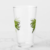 Cartoon von grünen Bohnen Glas (Links)