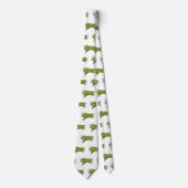 Cartoon von grünen Bohnen Krawatte (Vorderseite)