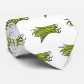 Cartoon von grünen Bohnen Krawatte (Gerollt)