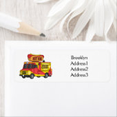 Cartoon von Hot Dog Futter LKW (Insitu)