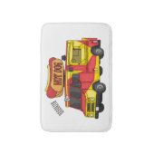 Cartoon von Hot Dog Futter LKW Badematte (Vorderseite Vertikal)