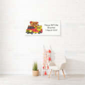 Cartoon von Hot Dog Futter LKW Banner (Insitu)