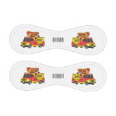 Cartoon von Hot Dog Futter LKW Baseball (Paneele)