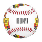 Cartoon von Hot Dog Futter LKW Baseball (Vorderseite)