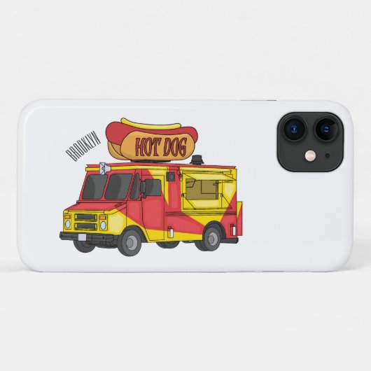 Cartoon von Hot Dog Futter LKW Case-Mate iPhone Hülle (Rückseite (Horizontal))