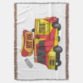 Cartoon von Hot Dog Futter LKW Decke (Vorderseite Vertikal)