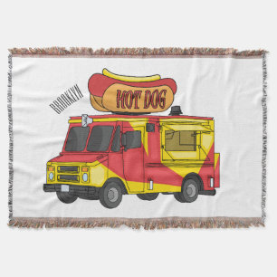 Cartoon von Hot Dog Futter LKW Decke
