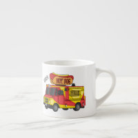 Cartoon von Hot Dog Futter LKW