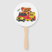 Cartoon von Hot Dog Futter LKW Fächer (Rückseite)