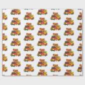Cartoon von Hot Dog Futter LKW Geschenkpapier (Flach)