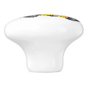 Cartoon von Hot Dog Futter LKW Keramikknauf (Seitenansicht)