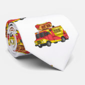 Cartoon von Hot Dog Futter LKW Krawatte (Gerollt)
