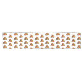 Cartoon von Hot Dog Futter LKW Kurzer Tischläufer (Horizontal)