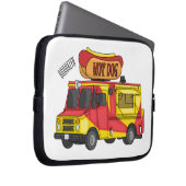 Cartoon von Hot Dog Futter LKW Laptopschutzhülle (Vorne Rechts)