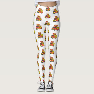 Cartoon von Hot Dog Futter LKW Leggings