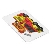 Cartoon von Hot Dog Futter LKW Magnet (Rechte Seite)