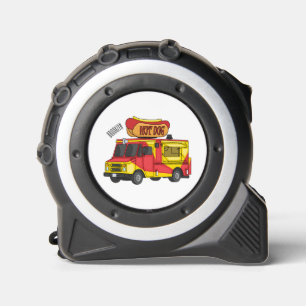 Cartoon von Hot Dog Futter LKW Maßband