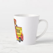Cartoon von Hot Dog Futter LKW Milchtasse (Rechts)
