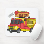 Cartoon von Hot Dog Futter LKW Mousepad (Mit Mouse)