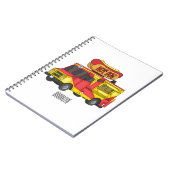 Cartoon von Hot Dog Futter LKW Notizblock (Linke Seite)