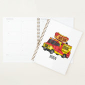 Cartoon von Hot Dog Futter LKW Planer (Anzeige)