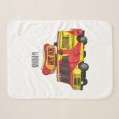 Cartoon von Hot Dog Futter LKW Sherpadecke (Vorderseite (Horizontal))